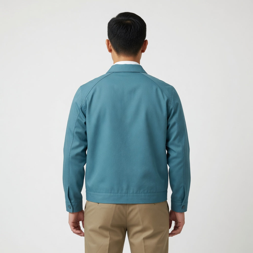 【翻領工作服夾克訂製】企業風褸+印花刺繡 | 公司制服 管理層外套 校園社團 歡迎來圖